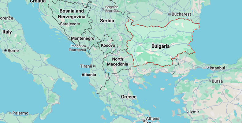 Bulgaria on the World Map